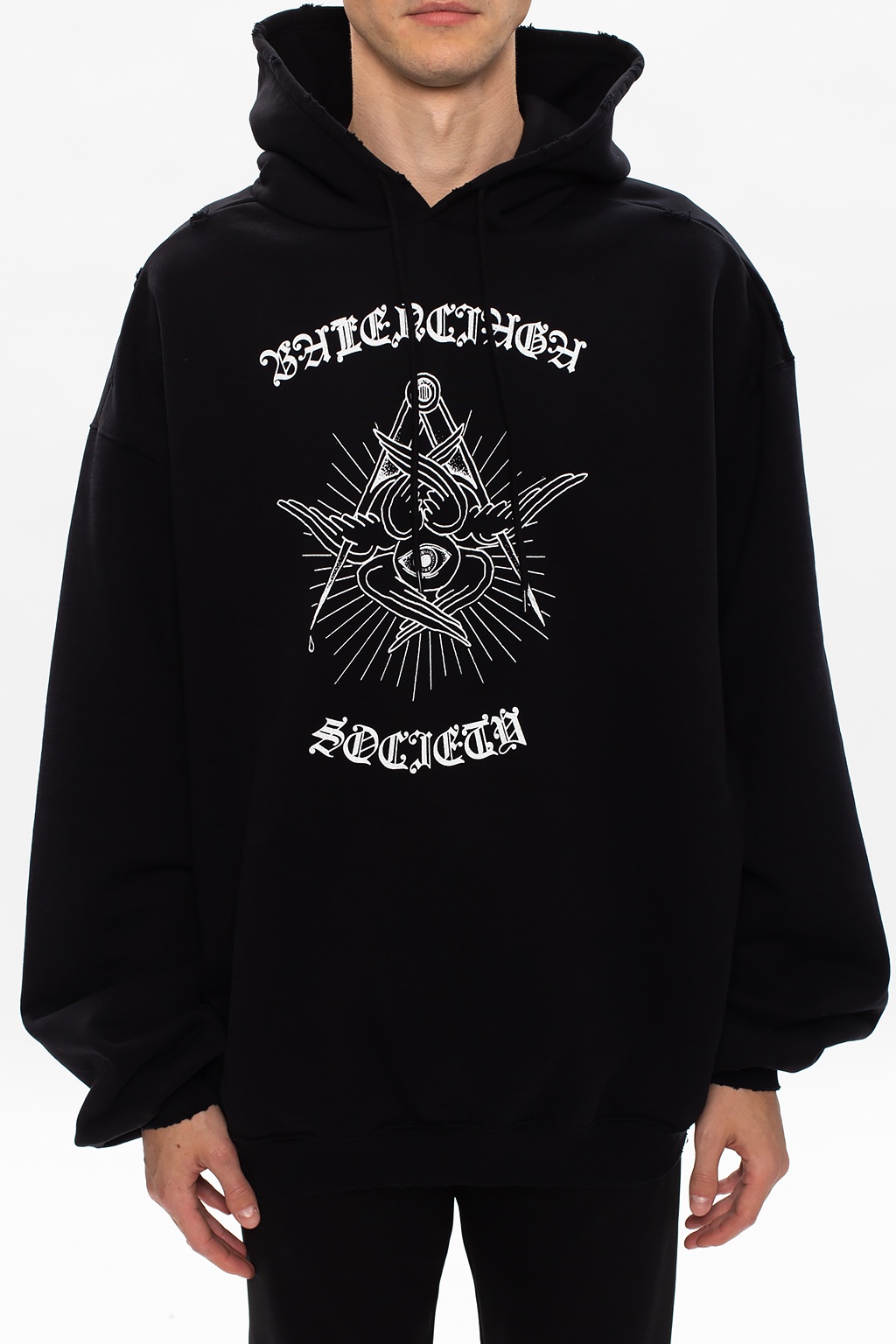 Printed hoodie Balenciaga - IetpShops US